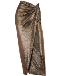 Me & Thee - / Neutrals Little Bird Bronze Metallic Skirt - Lyst