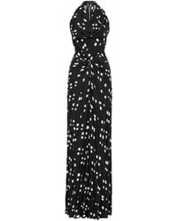 Nocturne - Printed Halter Neck Maxi Dress - Lyst