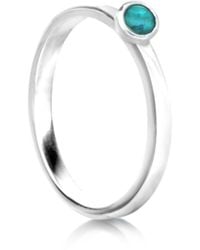 The Jewellery Store London - December Birthstone Stackable Ring With Gemstone - Lyst