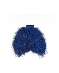 Maison sél - Top Feather Halter – Coral - Lyst