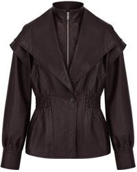 Ats the Label - Elodie Gathered Waist Jacket - Lyst