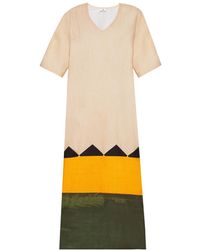 DHARA SHETH DUBAI - Beyond The Horizon Long Cotton Kaftan Dress With Pockets - Lyst