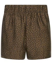 Lily Rou - Silk Marina Relaxed Shorts - Lyst