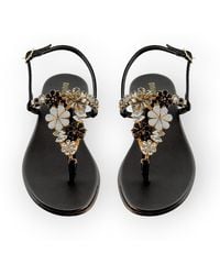 DAMAPREZIOSA - Gilda Crystal Jewel Sandal - Lyst