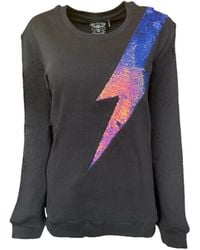 Any Old Iron - Iridescent Oil Slick Reversible Sequin Lightning Sweatshirt - Lyst