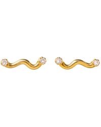 Lily Flo Jewellery - Between Now And Tomorrow Diamond Stud Earrings - Lyst