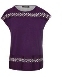 Conquista - Oriental Print Detail Top - Lyst