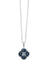 Von Treskow - London & Sky Topaz Clover Necklace - Lyst