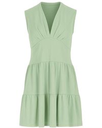 Conquista - Light Sleeveless V-Neck Jersey Dress – Loose Fit, Knee-Length - Lyst