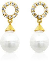 GEM BAZAAR - Stardust Pearl Drops - Lyst
