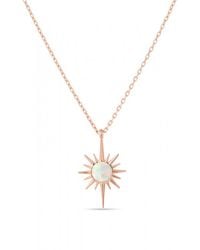 Spero London - Opal Northernstar Sterling Pendant Necklace - Lyst