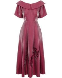 IZABELA MANDOIU - Midnight Rose Off-Shoulder Dress - Lyst