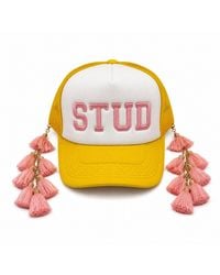 Julia Clancey - Stud Luxe Chacha Trucker Cap - Lyst