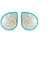 Gissa Bicalho - Handmade Earring Spiral Shell - Lyst