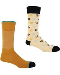 Peper Harow - Made in England - Peace & Chevron Amber Socks Bundle - Lyst