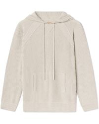 Weston Jon Boucher - Dune Ottoman Knit Luxury Hoodie With Silk & Wool - Lyst