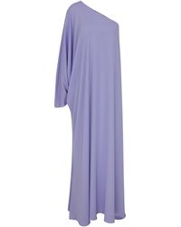 NAZLI CEREN - Venus One-shoulder Maxi Dress In Lavender - Lyst