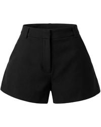 AVENUE No.29 - Flared Short Wool Trousers - Lyst