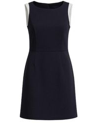 Conquista - A Line Contrast Detail Dress - Lyst