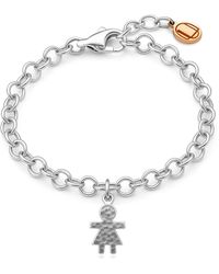 Unaloe - Little Girl Charm Bracelet For – Sterling Chain Bracelet - Lyst