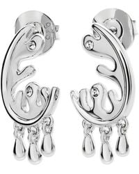 Lucy Quartermaine - Wave Studs With Drips Earrings - Lyst