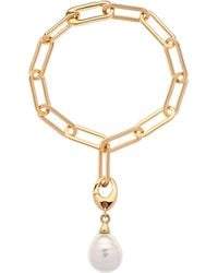 Emma Holland Jewellery - Paperclip Chain Bracelet With Baroque Charm - Lyst