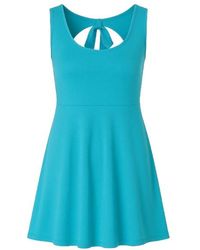 Conquista - Bow Detail Skater Dress - Lyst