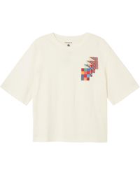 Thinking Mu - Grid Lucia T-shirt - Lyst