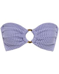 Montce - Lavender Crochet Tori Ties Bandeau Bikini Top - Lyst