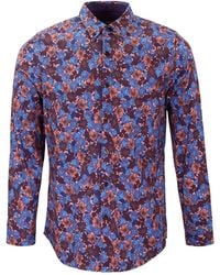 lords of harlech - Simon Ternberg Floral Amber Stretch Jersey Long-Sleeve Shirt - Lyst