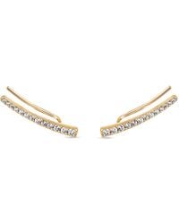 SALLY SKOUFIS - Naked Ear Climber With Made Cz Diamond Stimulant - Lyst