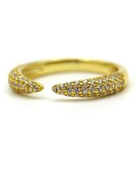 VicStoneNYC Fine Jewelry - Open Cuff Ring With Lab Diamond - Lyst