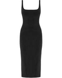 UNDRESS - Olivia Midi Bodycon Dress With Square Neckline - Lyst
