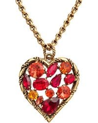 Vstyle - Swarovski Crystal Heart Long Necklace - Lyst