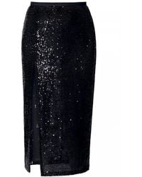 AGGI by HALEWSKI - Zuza Sparkle Sequin Midi Skirt - Lyst