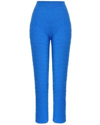 Ccy Currency - Mohair Zigzag Knitted Pants - Lyst