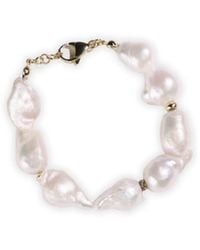 Urbane Jewelry Studio - Judith Baroque Pearl Bracelet - Lyst
