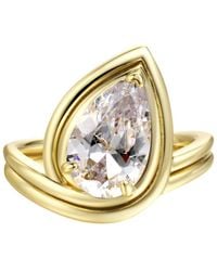 Onewildone - Slow Down, You'Re Doing Fine Chunky Tilted Pear Ring - Lyst