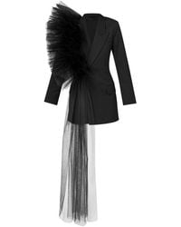 LIA ARAM - Tulle-Deconstructed Blazer - Lyst