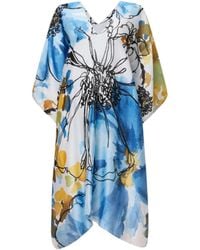 James Lakeland - Floral Sketch Kaftan - Lyst
