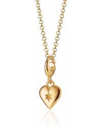 Lily Charmed - Plated Star Heart Charm Necklace - Lyst