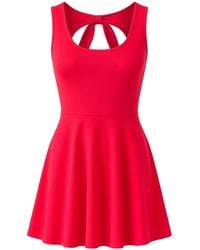 Conquista - Bow Detail Skater Dress - Lyst
