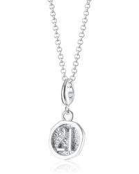 Lily Charmed - Sterling Twenty First Birthday Charm Necklace - Lyst