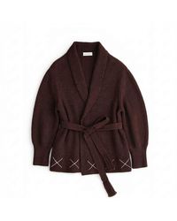 Ren Cordeza - Hand Embroidered Knit Cardigan - Lyst