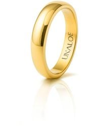Unaloe - Smooth And Bold Sterling Band For With Plating: Grace With Personality - Lyst