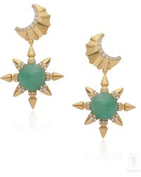 The Jewelz - The Prophecy A Celestial Of Moon & Sun Earrings - Lyst