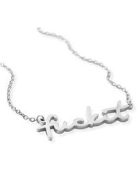 Hoops + Chains LDN - Fuckit Chain - Lyst