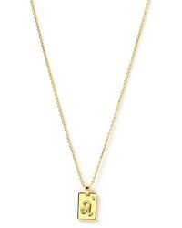 ARMS OF EVE - Leo Zodiac Tag Necklace - Lyst