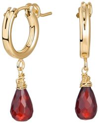 Katy Faye - Colette Garnet Earrings - Lyst