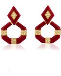 Milou Jewelry - Geometric Drop Earrings - Lyst
